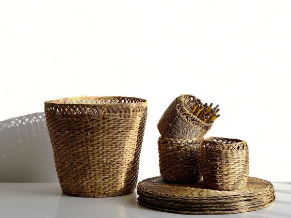 Leo Woven Paper Bin